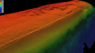 3D View along Bermuda Seamount